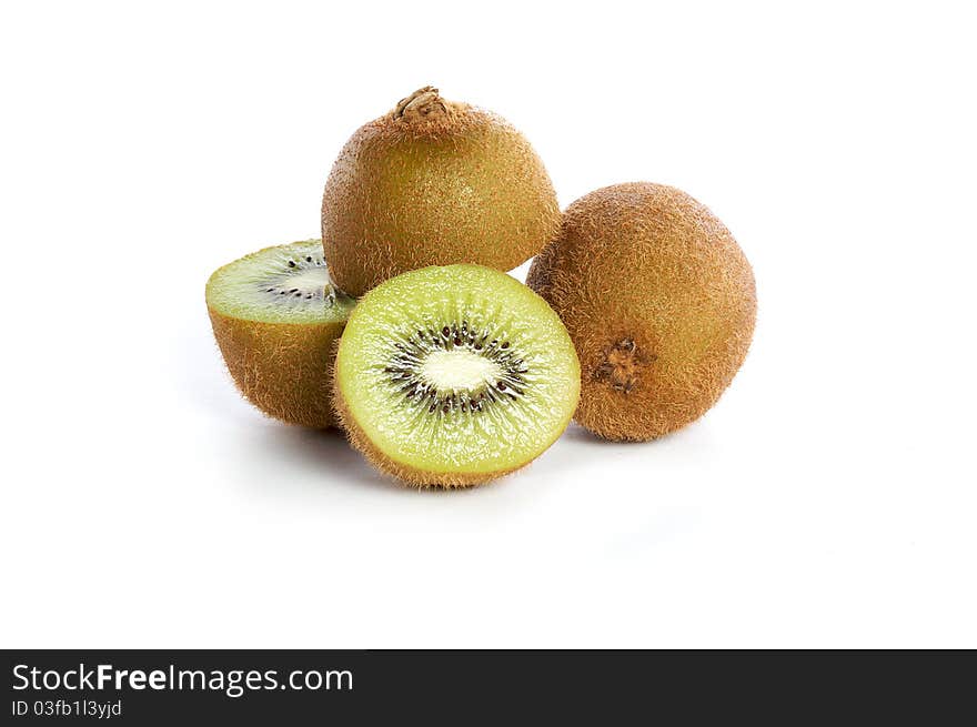 Kiwis Isolated On White