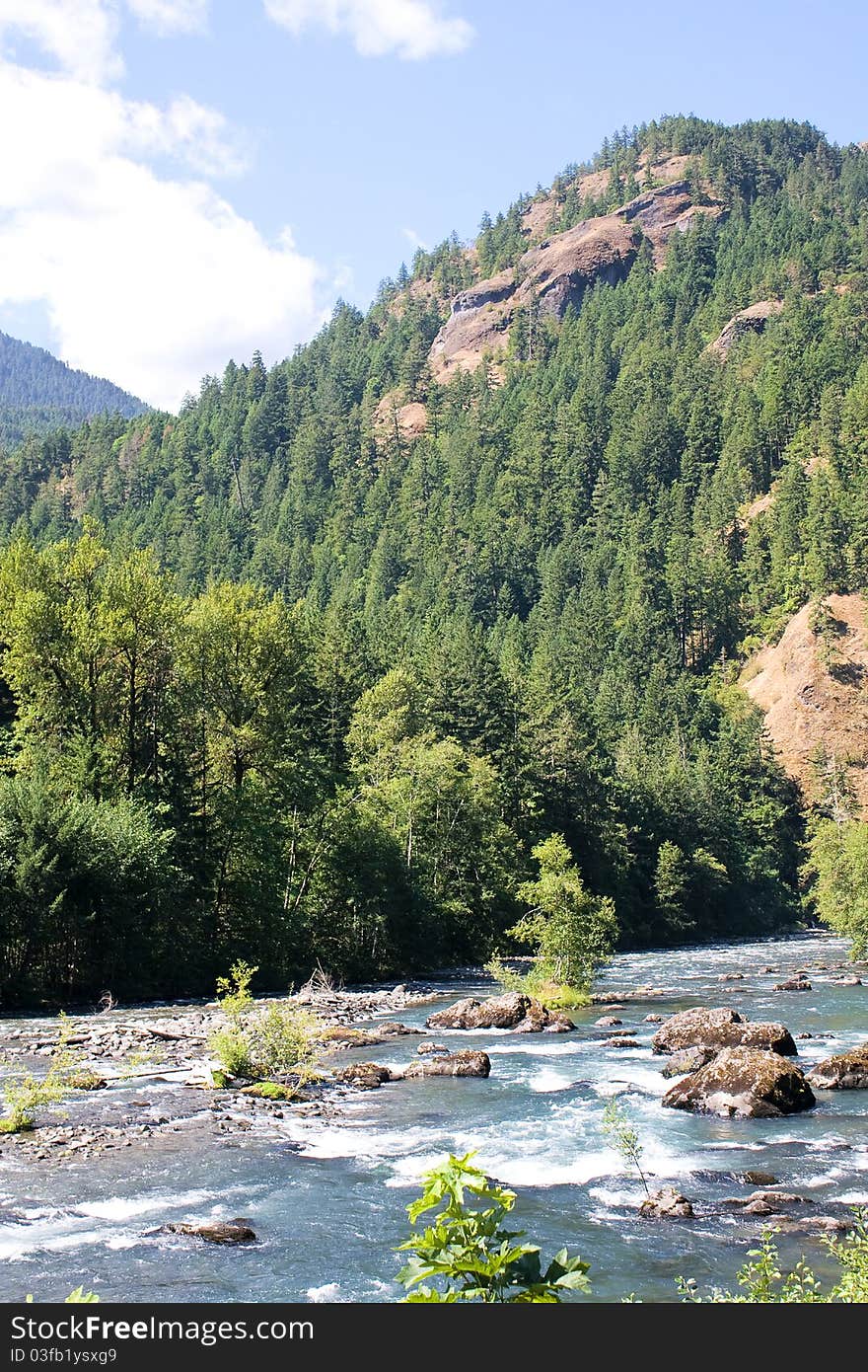 Elwha River in the Olympic National Park near Port Angeles, Washington. This river has two dams on it that are scheduled to be removed in 2011. Elwha River in the Olympic National Park near Port Angeles, Washington. This river has two dams on it that are scheduled to be removed in 2011.