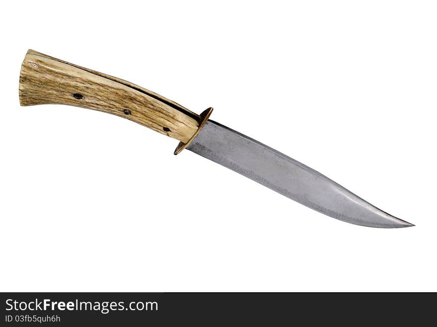 Hunting Knife on isolated white background