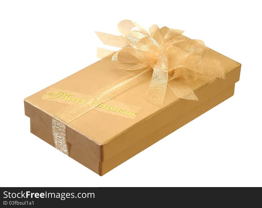 Special gift box on the studio lighting  and lighting