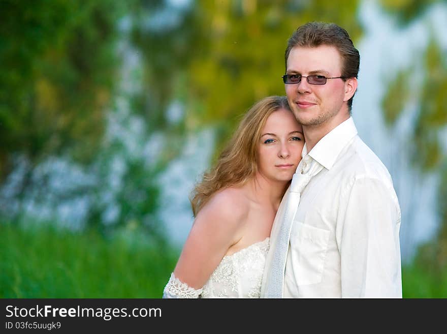 Lovers by the lake