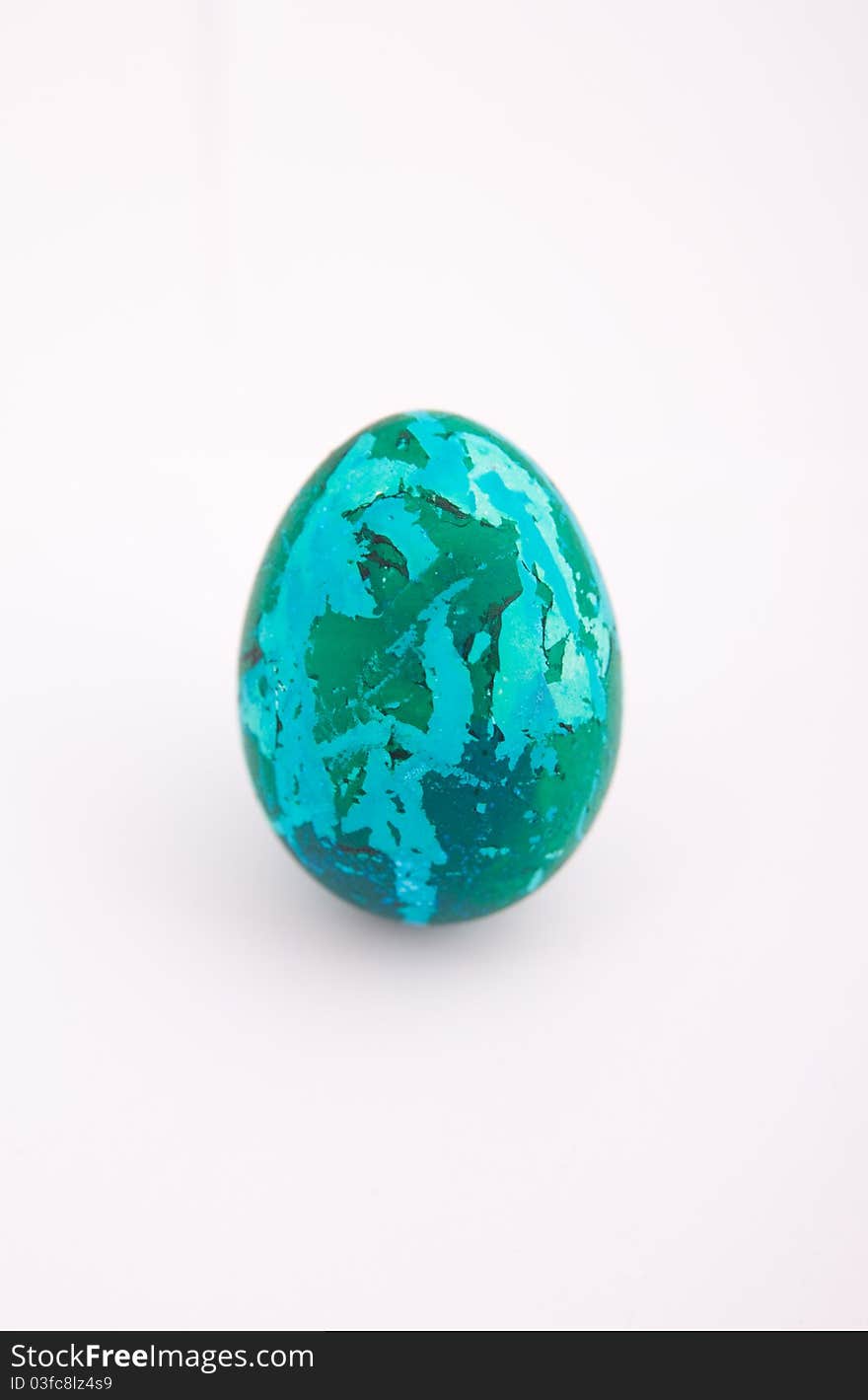 easter egg painted eco colors in Earth planet style