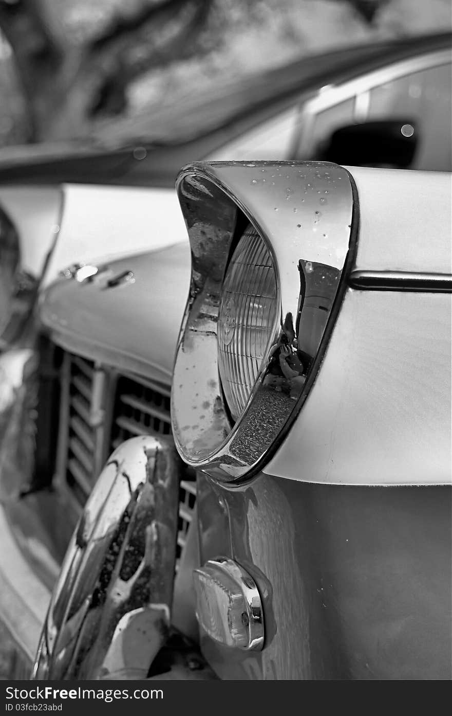 Triumph car in black and white. Triumph car in black and white