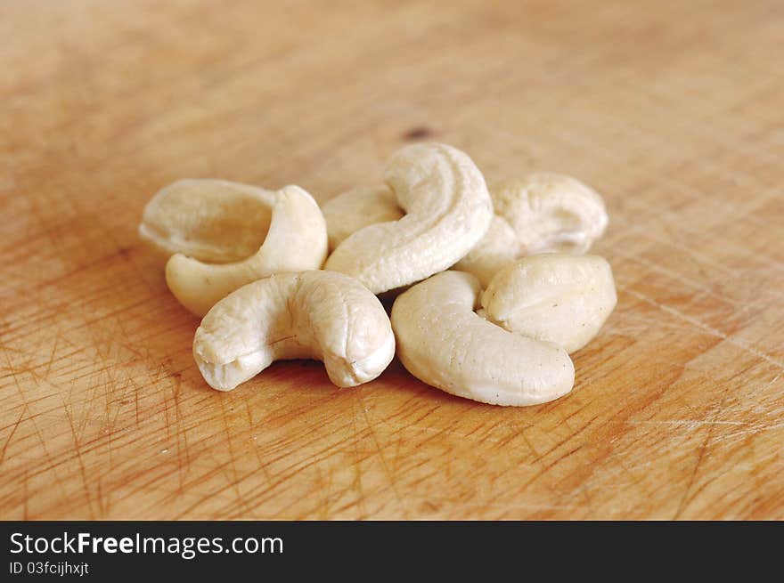 Heap of cashew