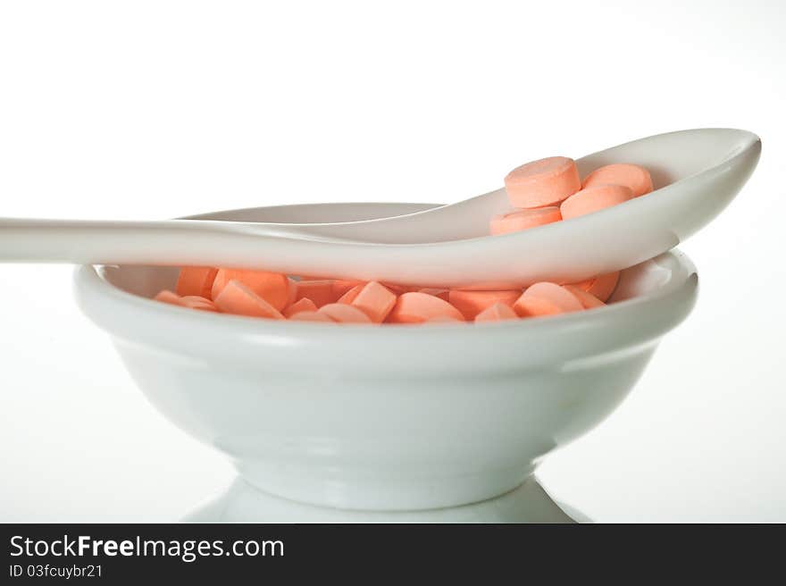 Helpful medical in a little bowl