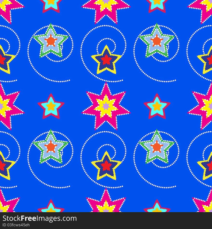 Colorful Stars Pattern