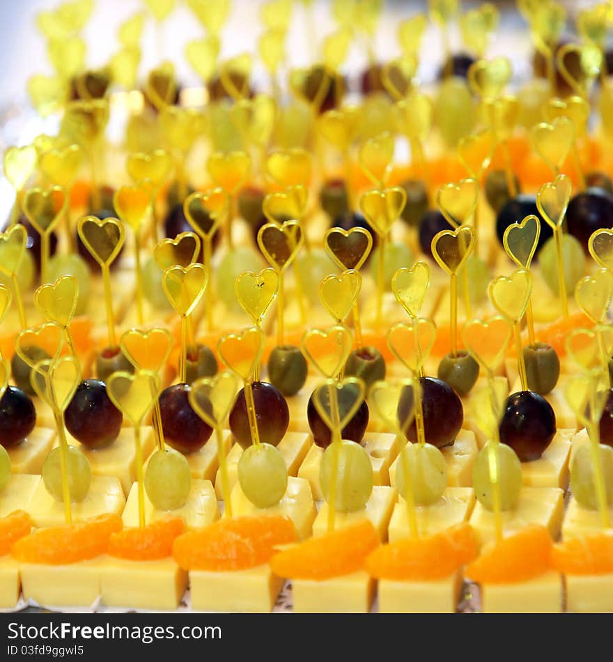 Cheese Snacks On The Buffet