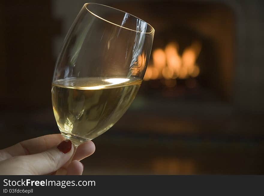 White Wine By The Fire