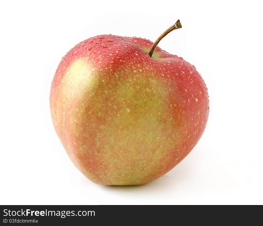 Fresh apple on white background