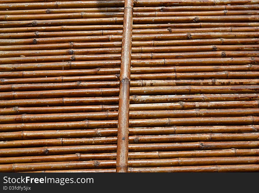 Brown bamboo strip as background. Brown bamboo strip as background.