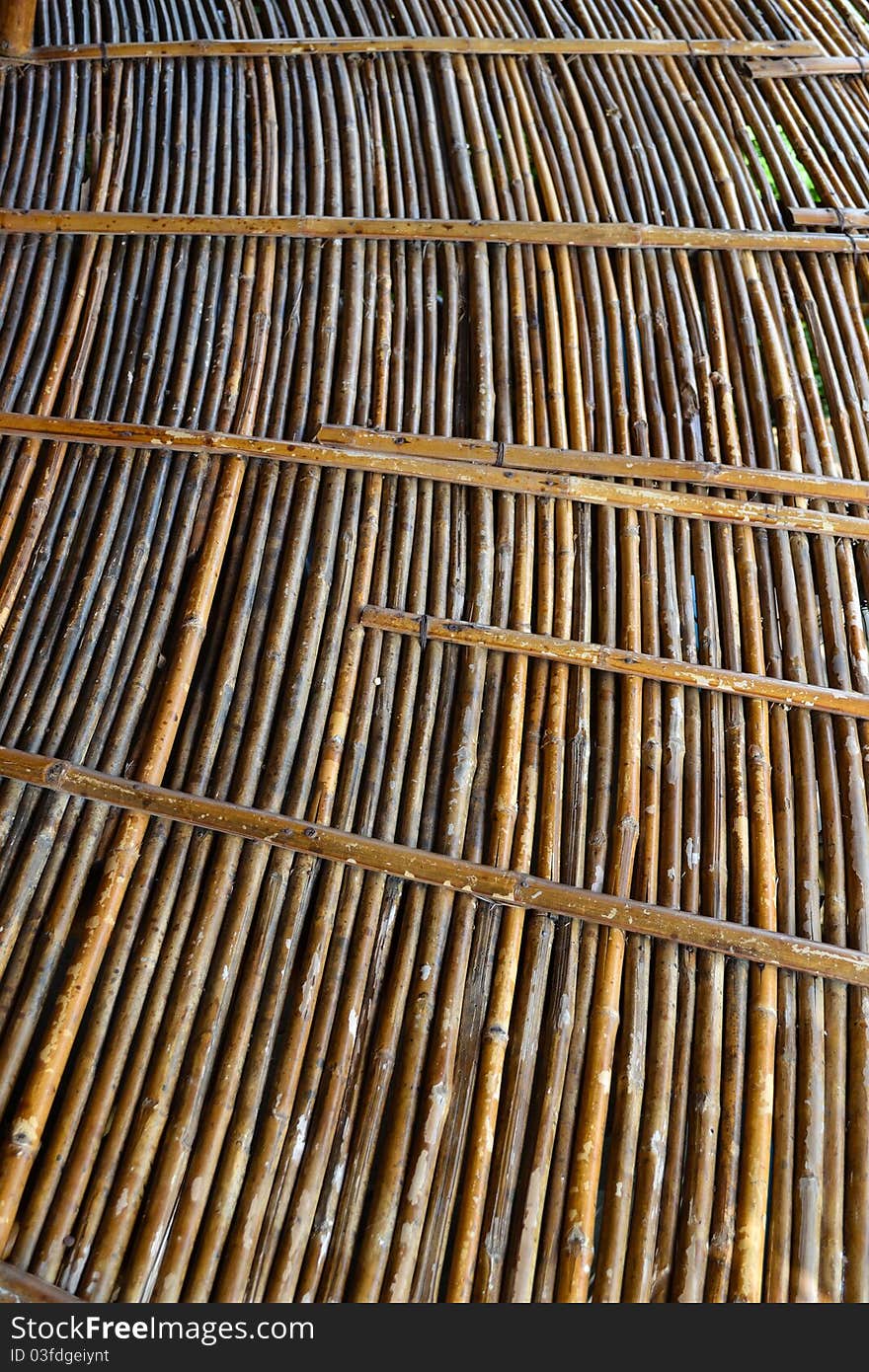 Closed up of brown bamboo, detail from the floor as background. Closed up of brown bamboo, detail from the floor as background.