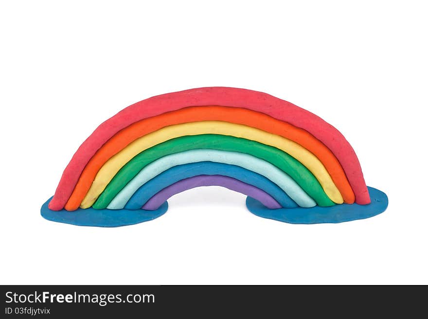 Plasticine rainbow