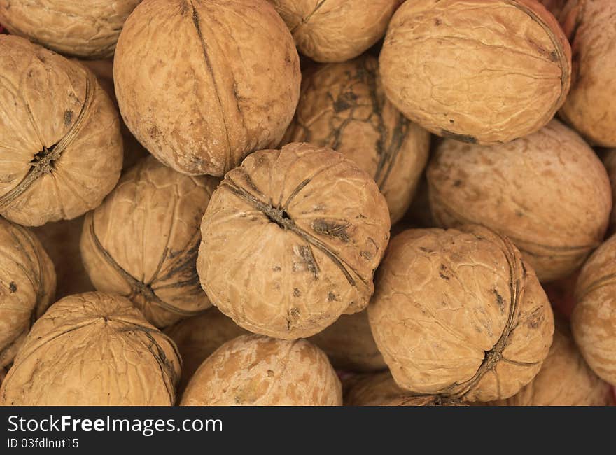 Walnuts background