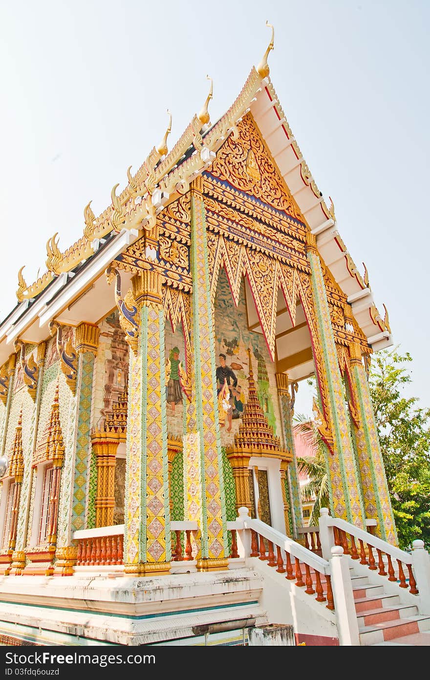 The buddhist Churches of gold in Thailand. The buddhist Churches of gold in Thailand