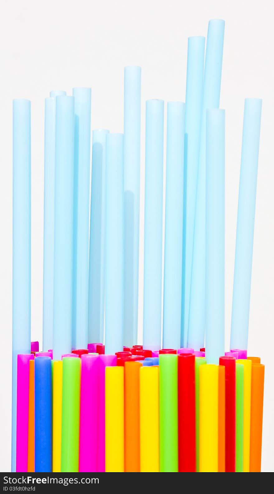 Plastic tube variety of colors.