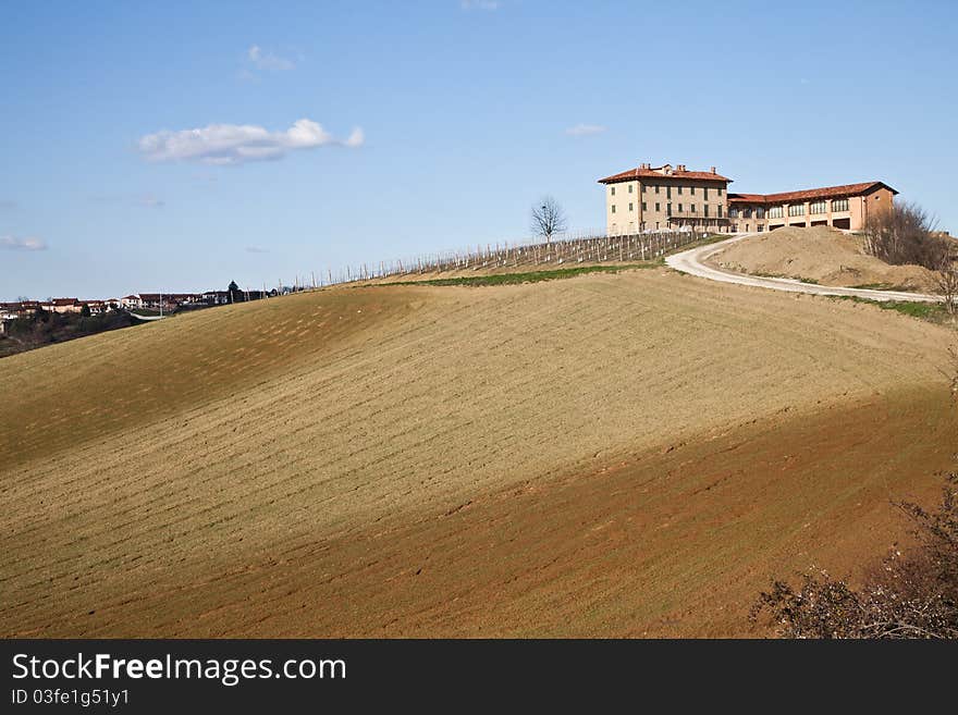 Italian Villa With Vineyard: Spring Season