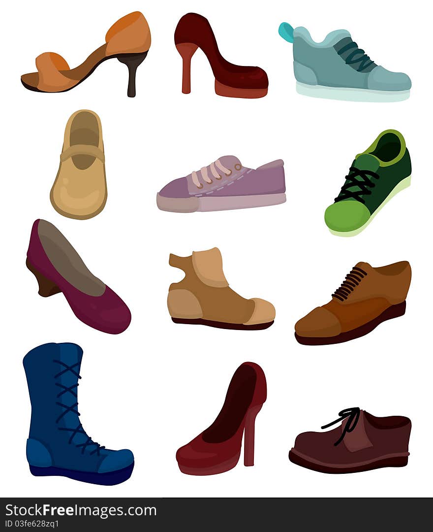 Cartoon shoes icon