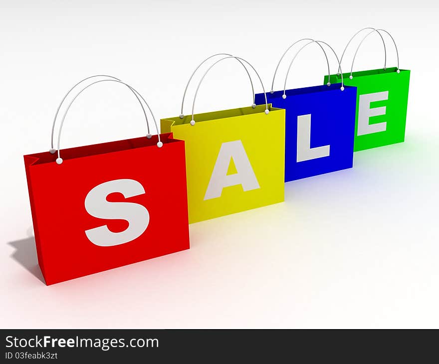 Colorful 3d bags for shopping and sale