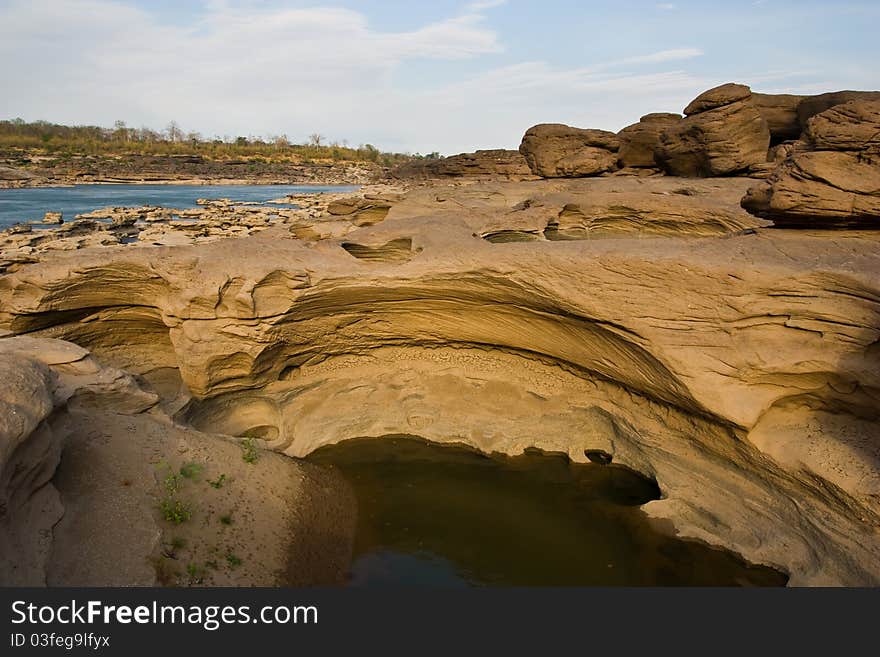 Rock and river