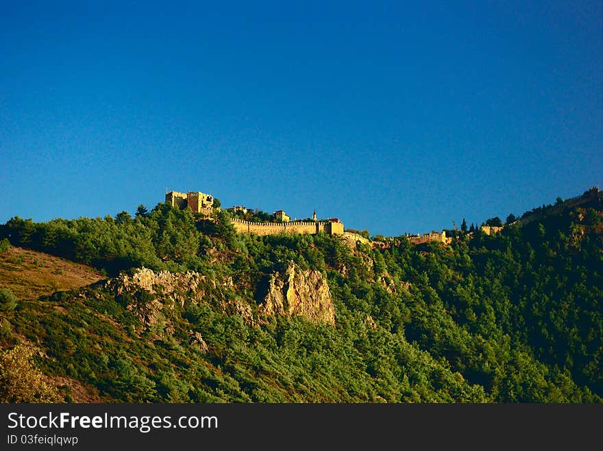 Castle Ruin on the rock. Castle Ruin on the rock