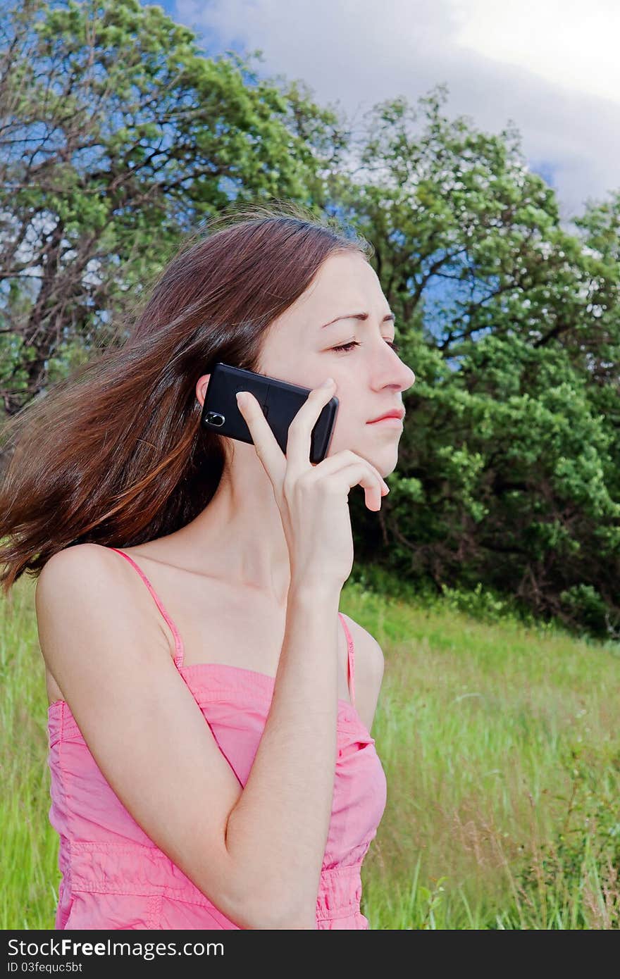 Woman Speaking The Phone