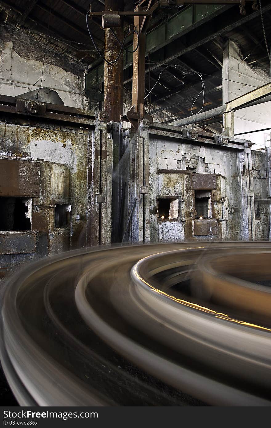 Inside view if the abandoned factory