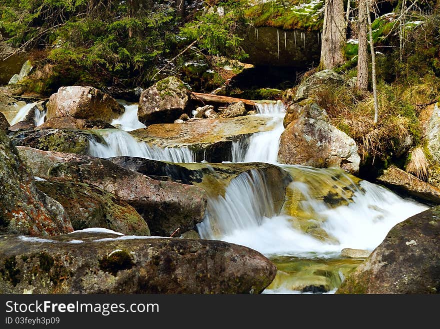 Mountain little river, Tatras, Slovakia