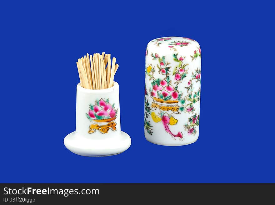 Toothpicks In Antique Chinaware