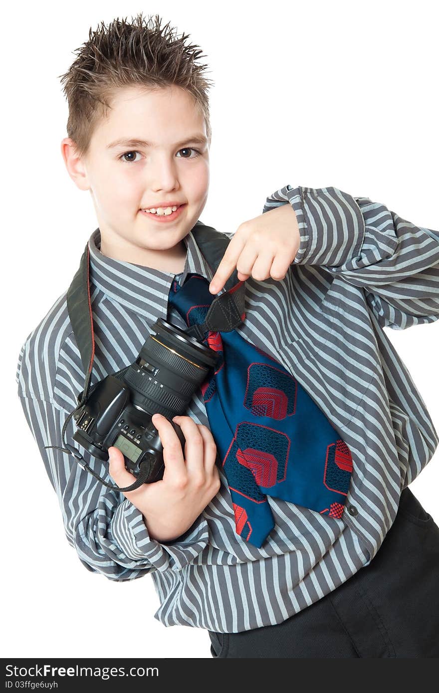 Boy and camera