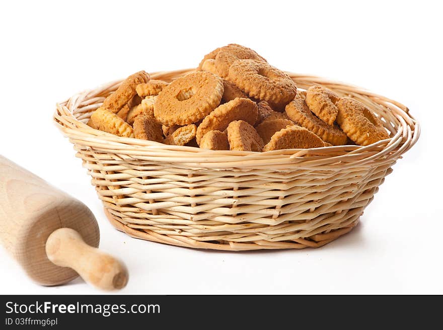 Cookies  on clear white background