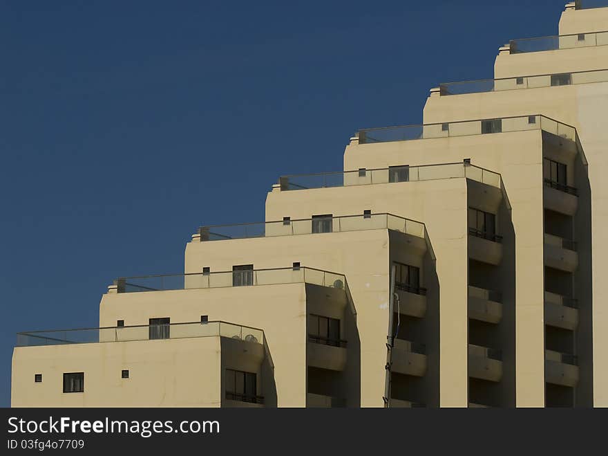 Modern building and Algarve, Portugal - Europe