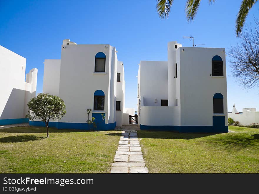 Touristic beach houses in Algarve, Portugal