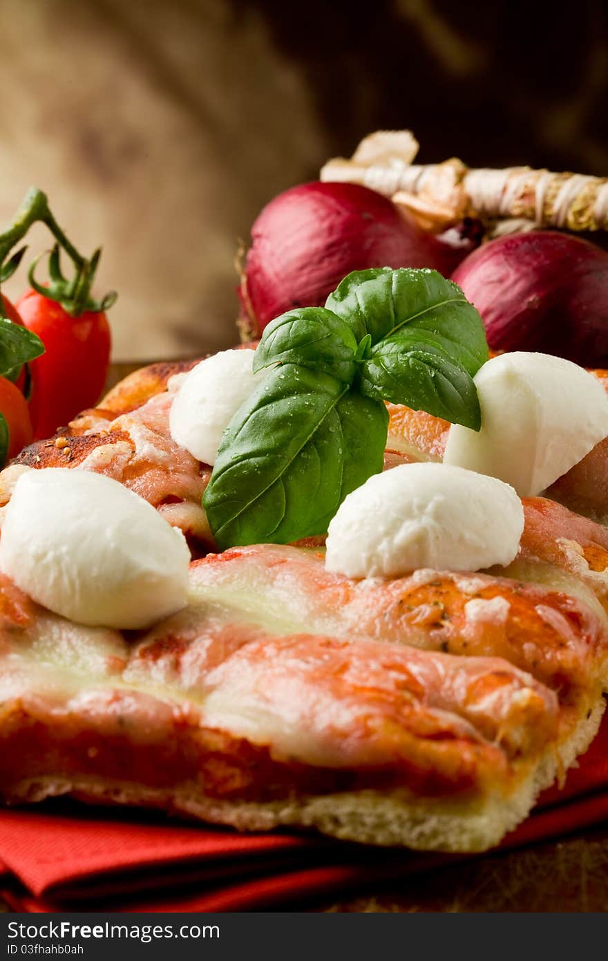 Pizza with Buffalo Mozzarella