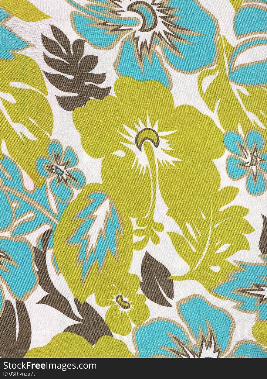 Floral Textile Background.