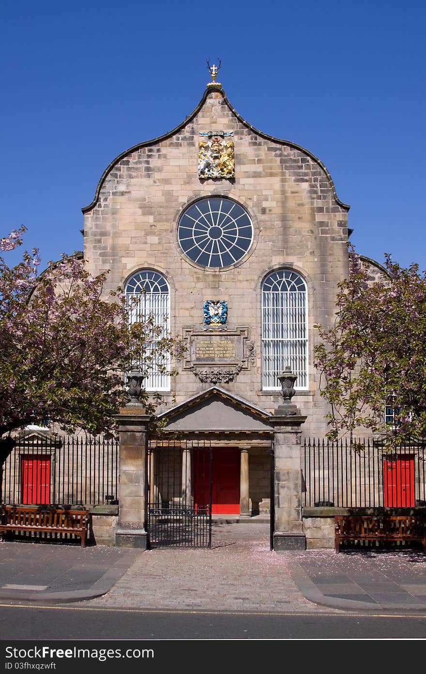 Canongate Kirk on Edinburgh's Royal Mile was founded in 1688 by order of King James VII. Venue for the wedding of the Queen's granddaughter Zara Phillips on 30 July 2011. Canongate Kirk on Edinburgh's Royal Mile was founded in 1688 by order of King James VII. Venue for the wedding of the Queen's granddaughter Zara Phillips on 30 July 2011.