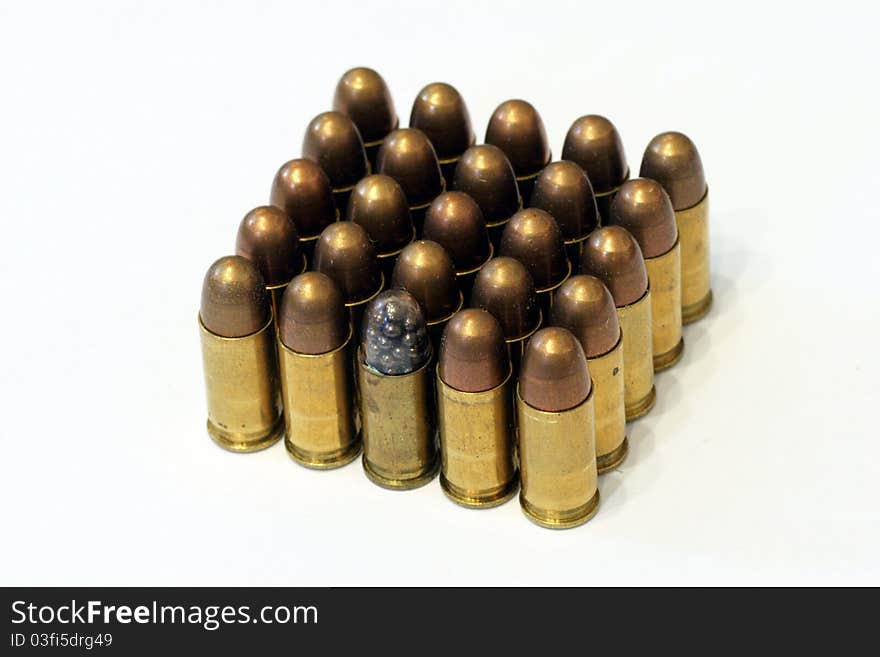 Old dusty browning bullets