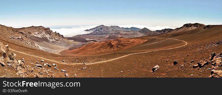 Haleakala national park in Hawaii Maui