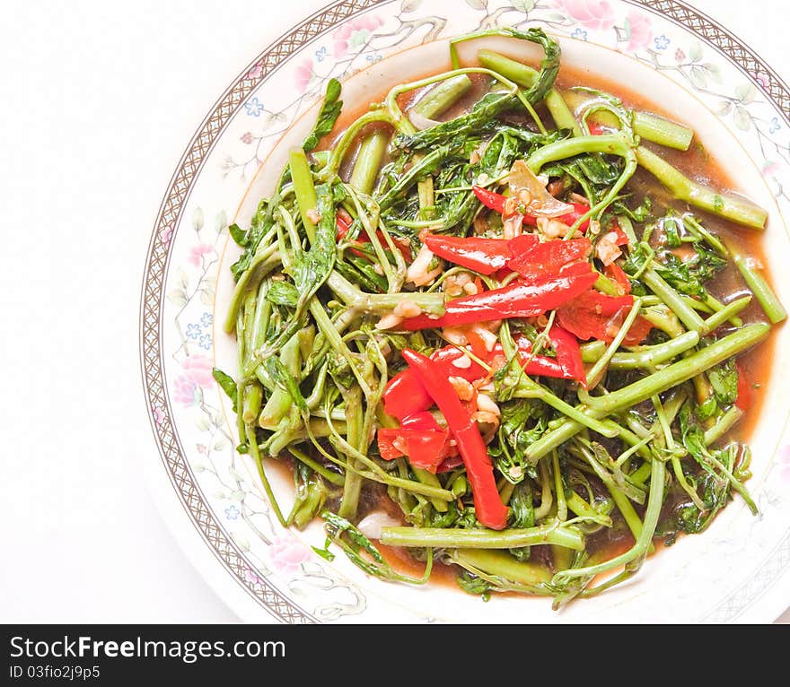 Thai Style Food,Fried  vegetable