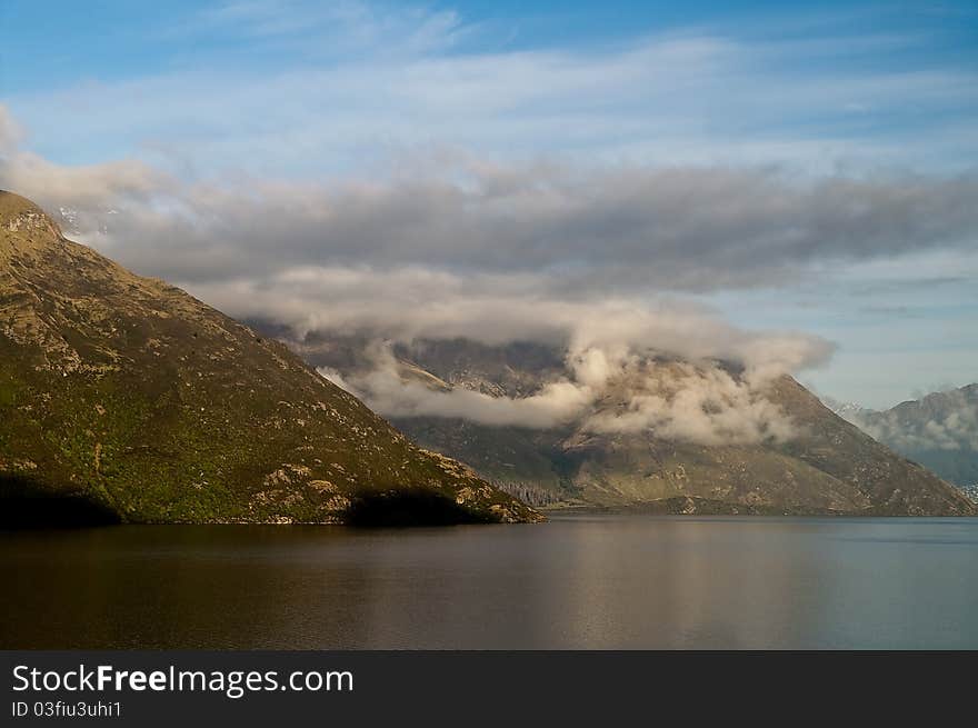 Nature Scenic Mountain Lake, New Zealand