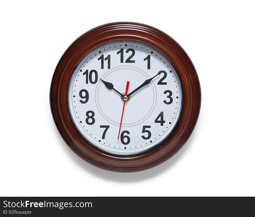 Clock Isolated On White