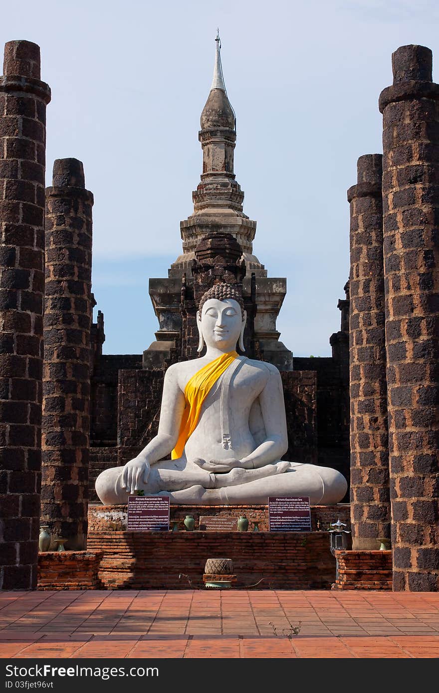 The Buddha quietly in Thailand.