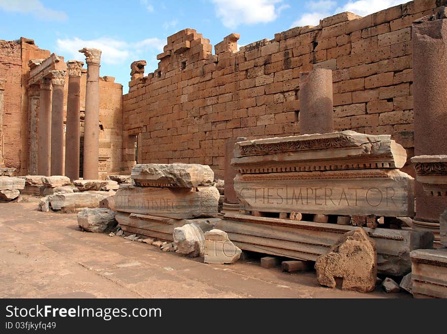 Basilica at Leptis magna Libya