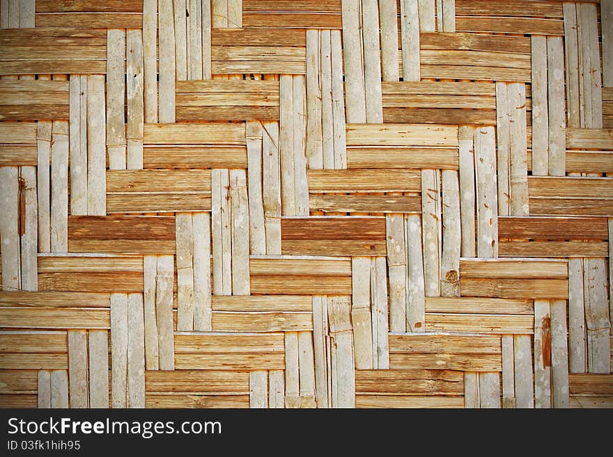 Brown rattan weave as background