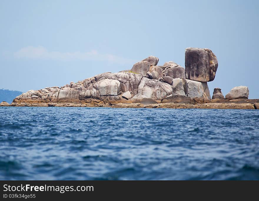 Beautiful tropical big stones with sea in Thailand. Beautiful tropical big stones with sea in Thailand.