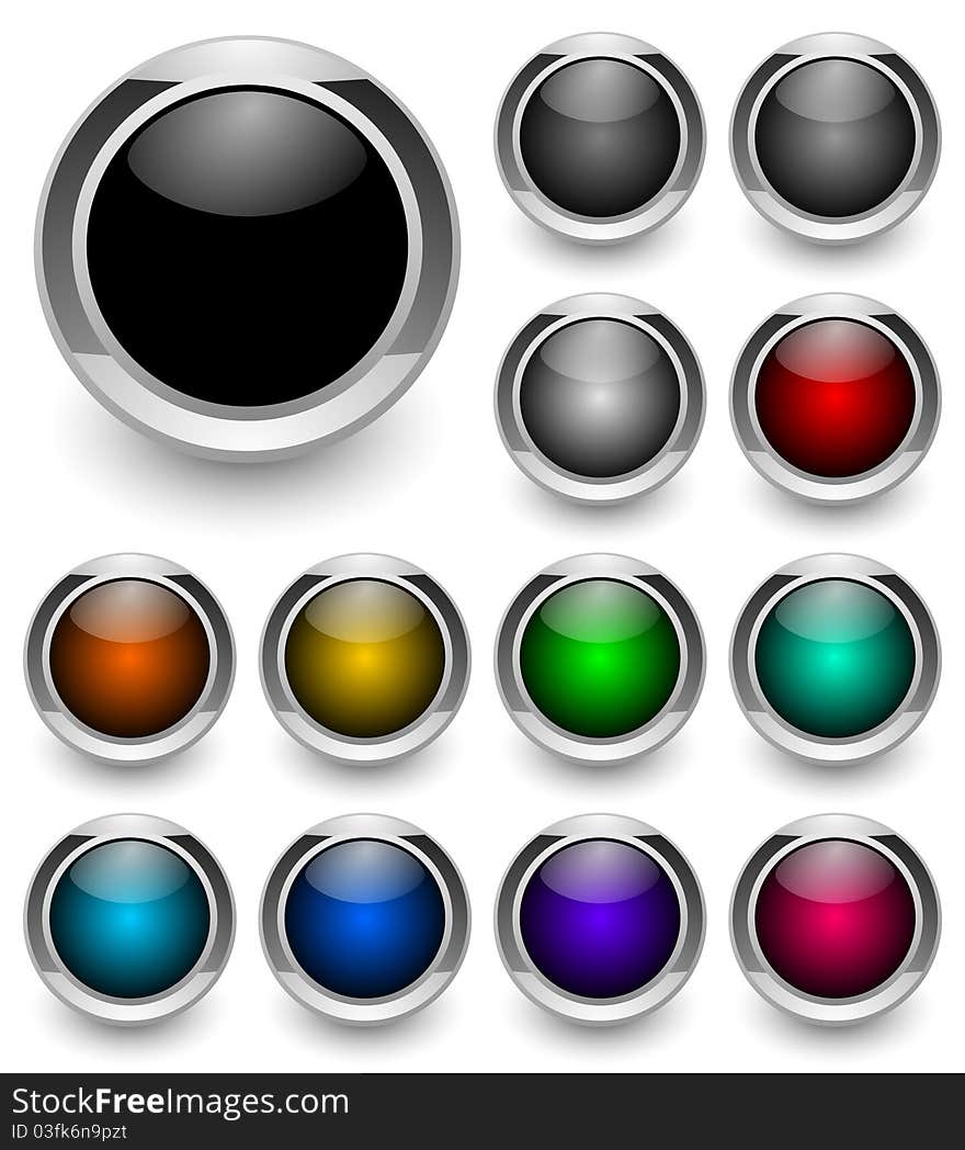 Colored Button Set