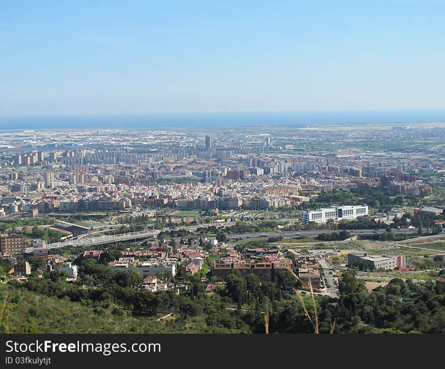 View from the height of the city. View from the height of the city