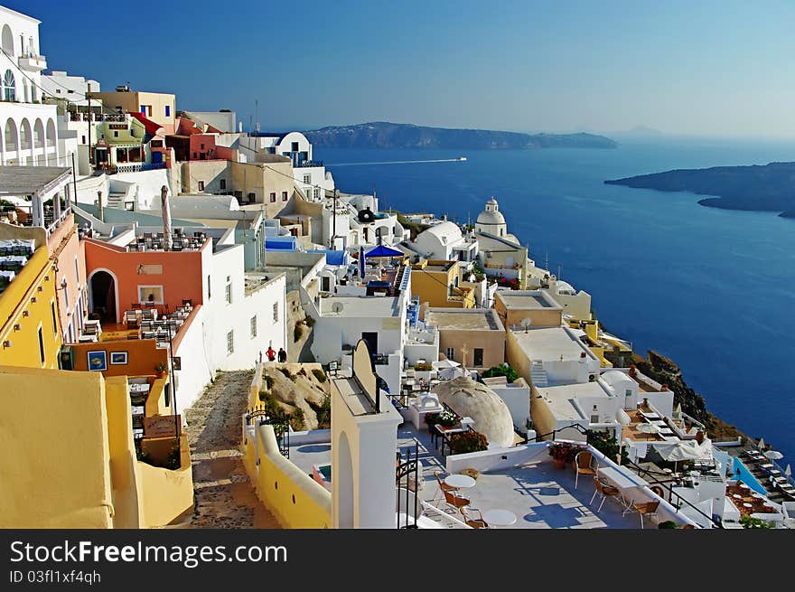 Santorini before sunset