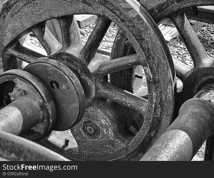 Steel Wheels Abstract