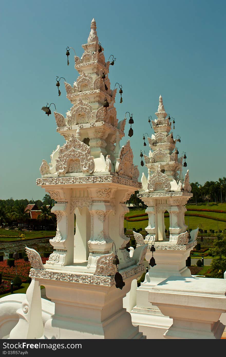 Thai art stucco. Thai architecture. Thai art stucco. Thai architecture.