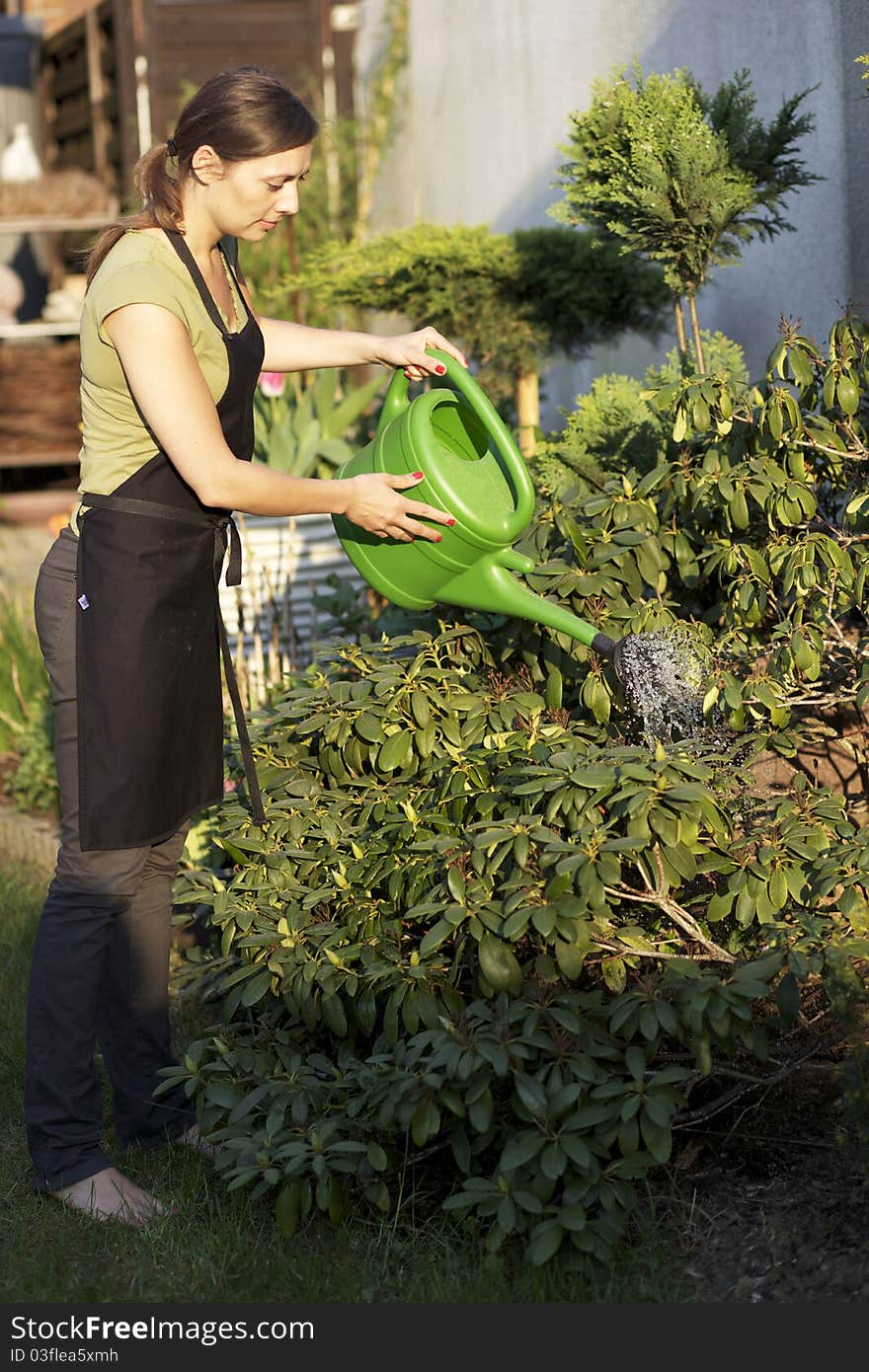 Woman gardening